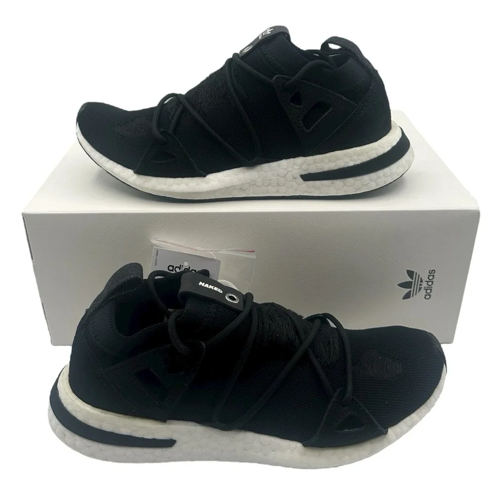 Adidas x Arkyn Core Naked Shoes Womens‎ Sz 10 Black White Sneakers AC7669